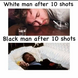 White vs Nigger after 10 Shots