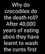 Abos Getting Eaten by Crocodiles